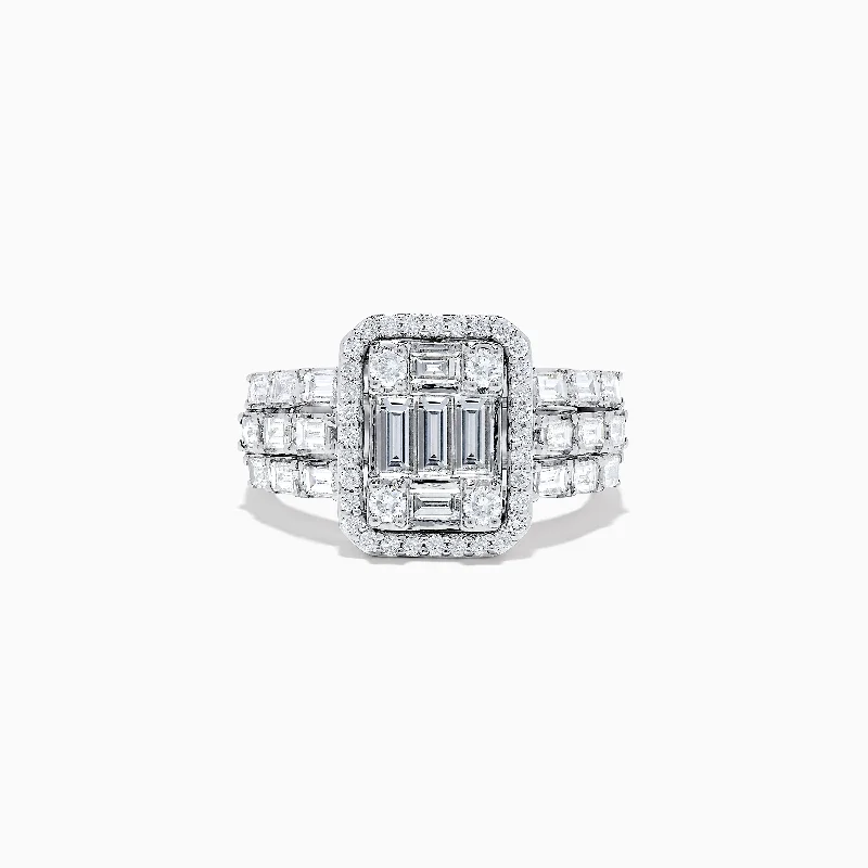 Classique 14K White Gold Diamond Ring