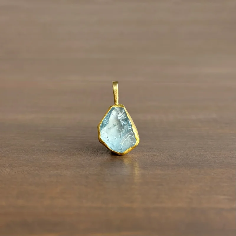 Aquamarine Crystal Pendant