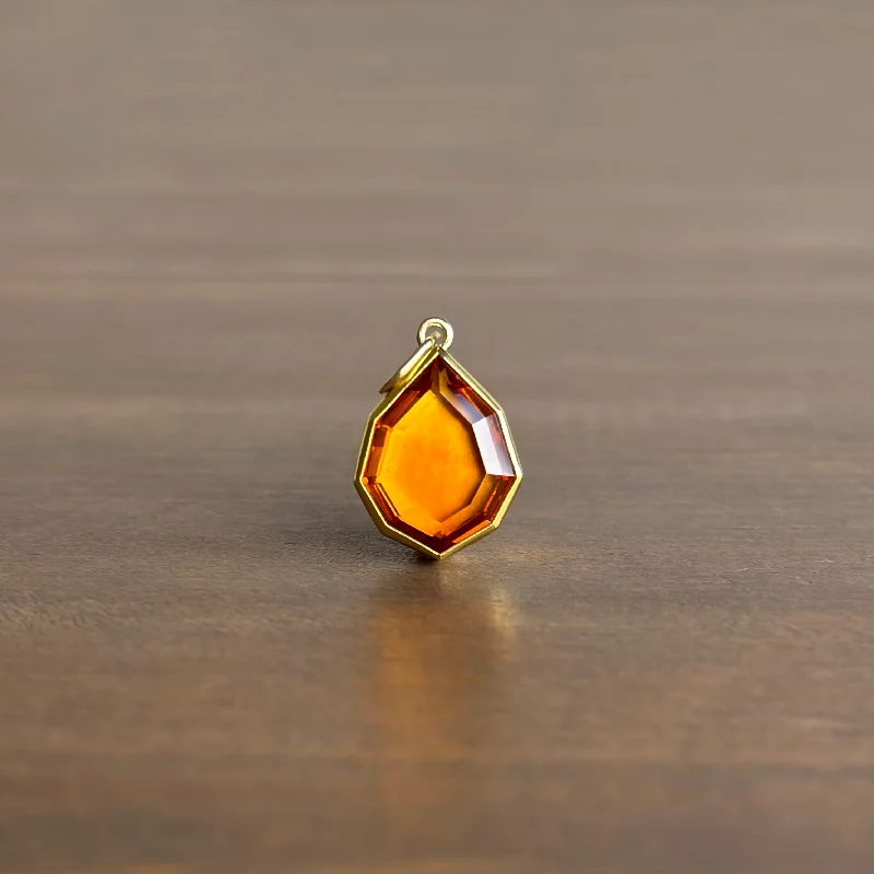 Citrine Shield Pendant