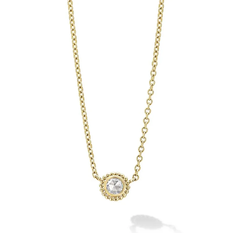 Covet Medium Rose Cut Diamond Necklace