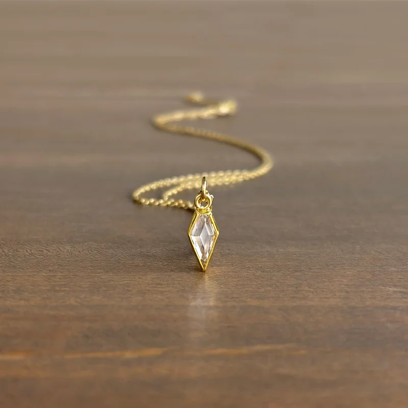 Light Champagne Diamond Spike Pendant