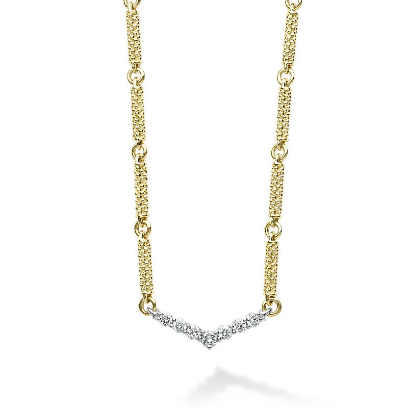 Signature Caviar Superfine Diamond Station Necklace