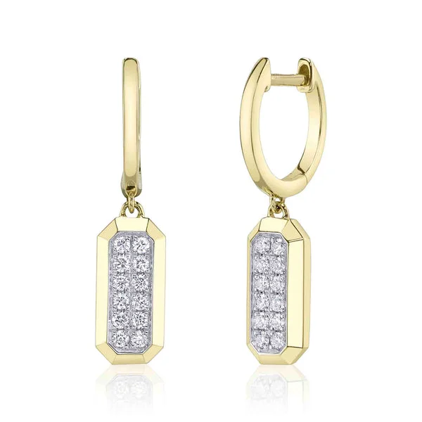 0.25CT DIAMOND GEO CUT EARRING