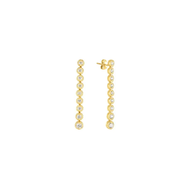 Florentine Cento Diamond Drop Earrings