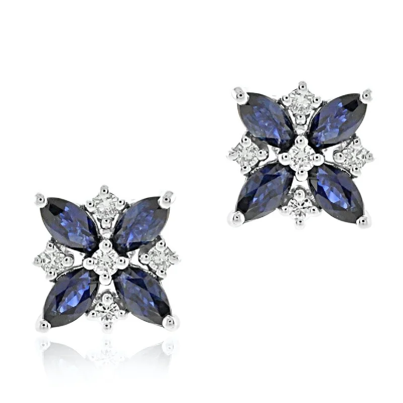 Celeste Earrings in Sapphires & Diamonds