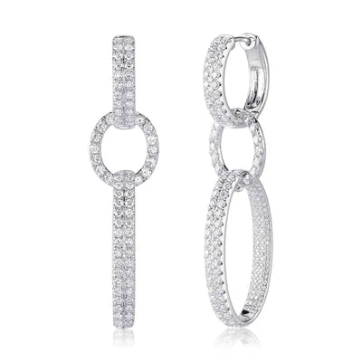 2.59CT DIAMOND OVAL EARRING