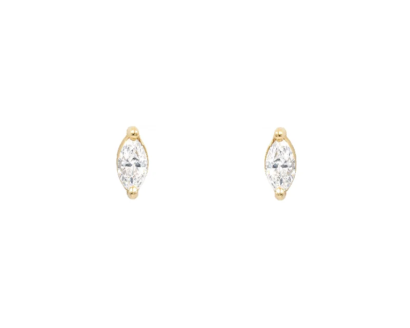 Diamond Marquise Studs