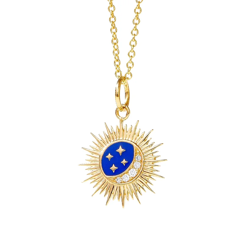 Cosmic Enamel Diamond Charm