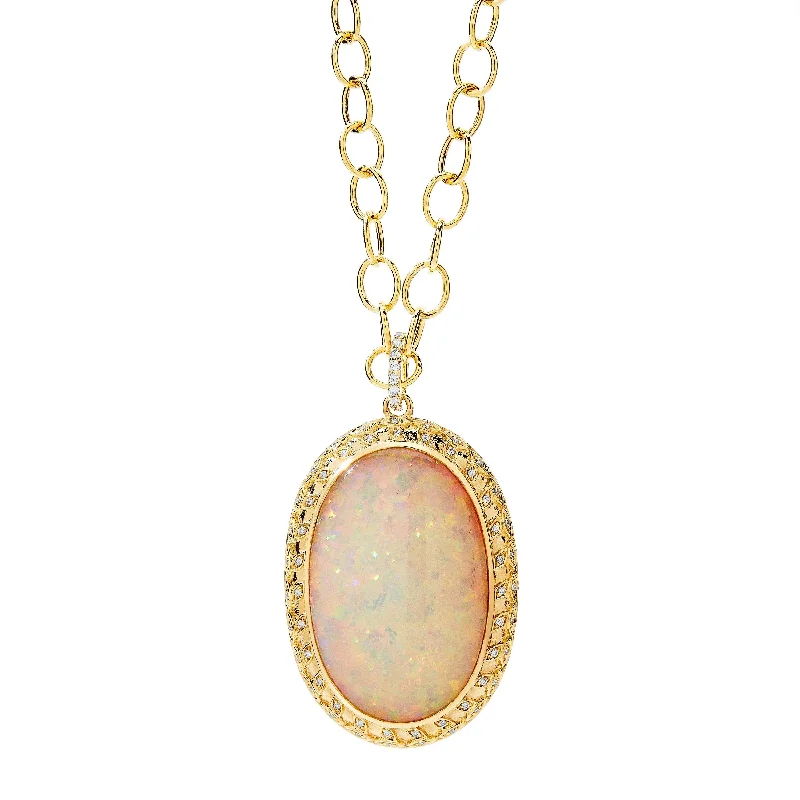 Mogul Ethiopian Opal Wraparound Pendant