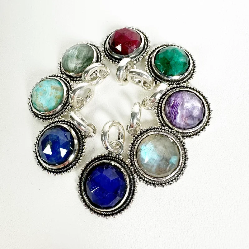 Gemstone Bubble Charm