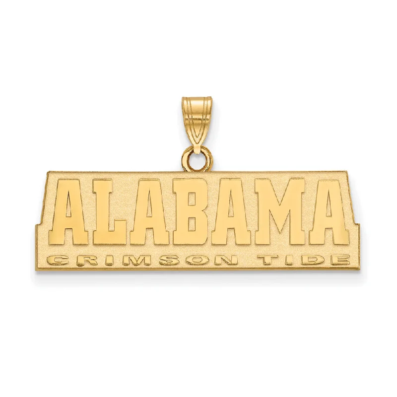 10k Yellow Gold U. of Alabama Small Script Pendant