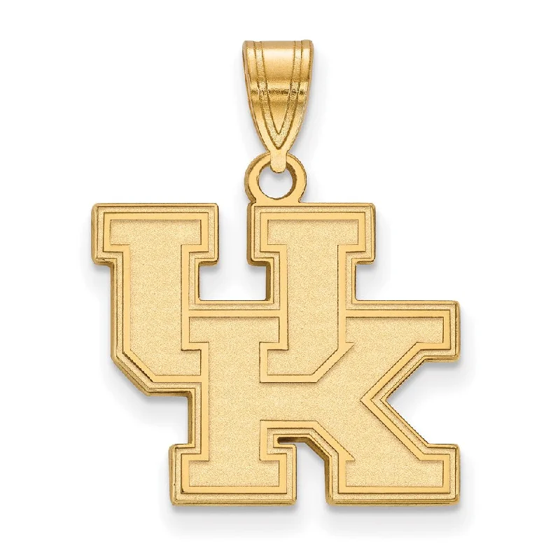 10k Yellow Gold U. of Kentucky Medium 'UK' Pendant