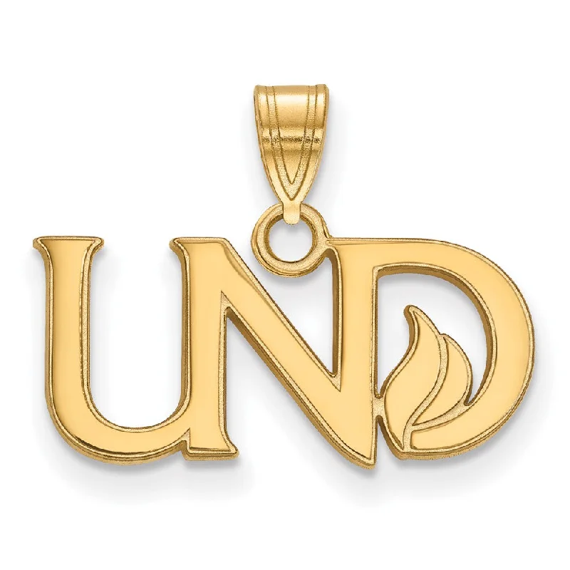 14k Gold Plated Silver North Dakota Small Pendant