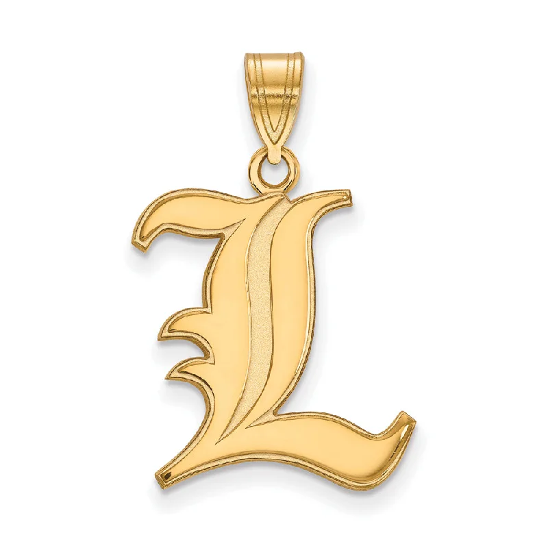 14k Gold Plated Silver Univ. of Louisville Large Pendant