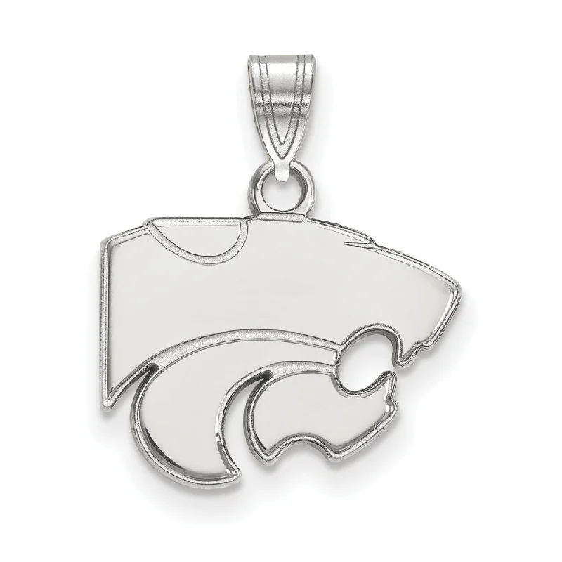 14k White Gold Kansas State Small Pendant