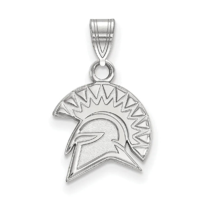 14k White Gold San Jose State Small Mascot Pendant