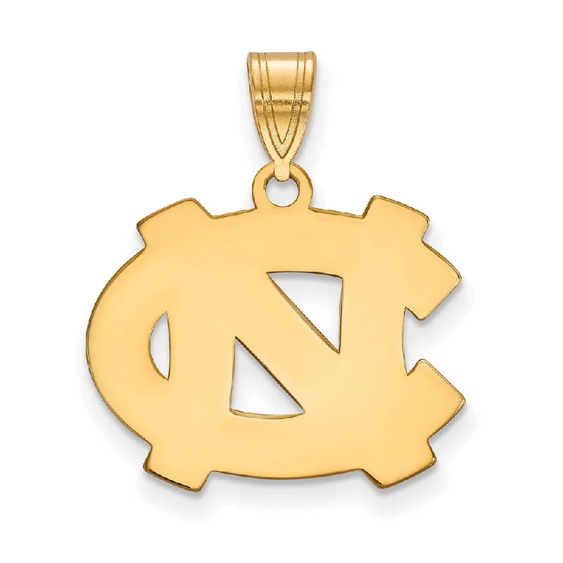 14k Yellow Gold North Carolina Medium 'NC' Pendant