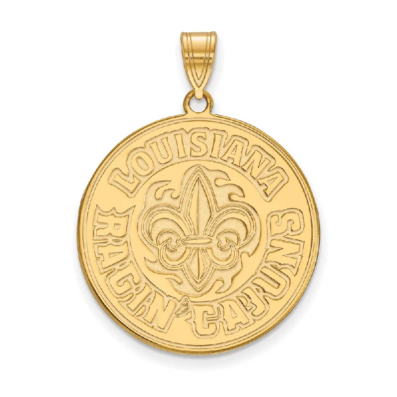 14k Yellow Gold U. of Louisiana at Lafayette XL Pendant