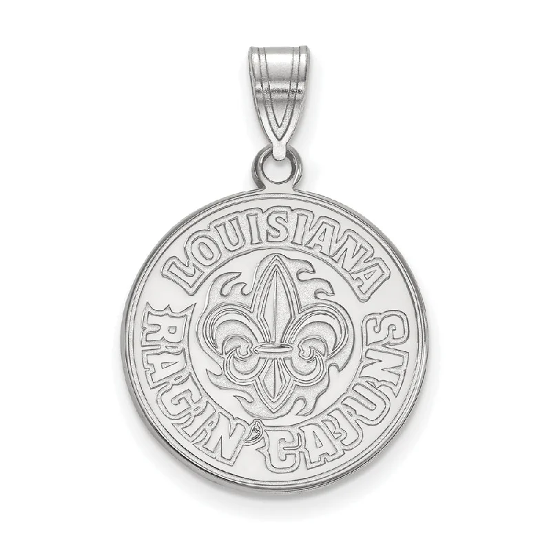 Sterling Silver U. of Louisiana at Lafayette Large Pendant