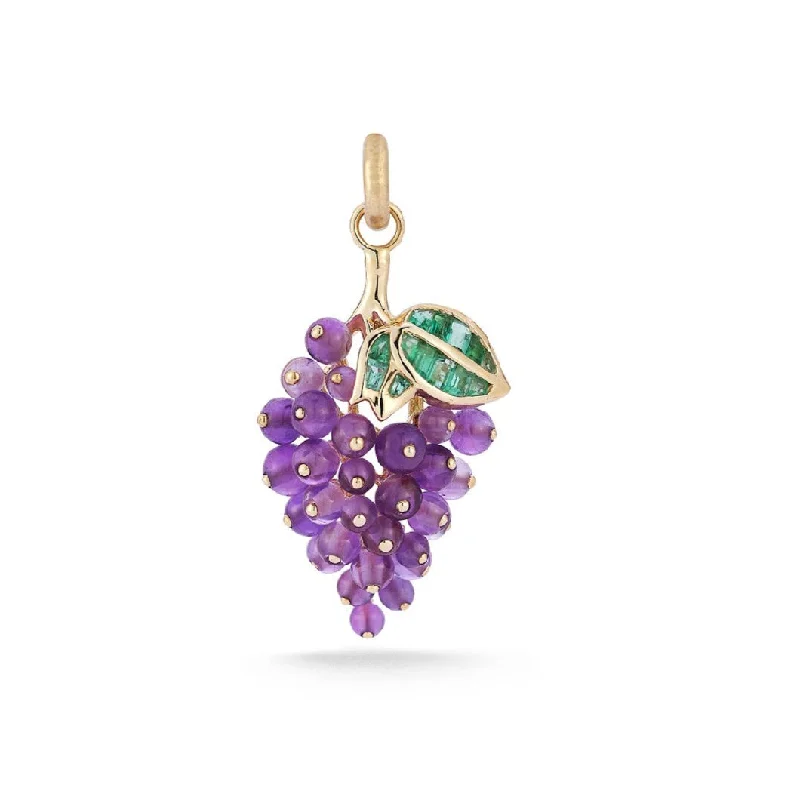 Shop Signature Jewelry Styles At Exclusive Prices Emerald & Amethyst Sour Grapes Charm