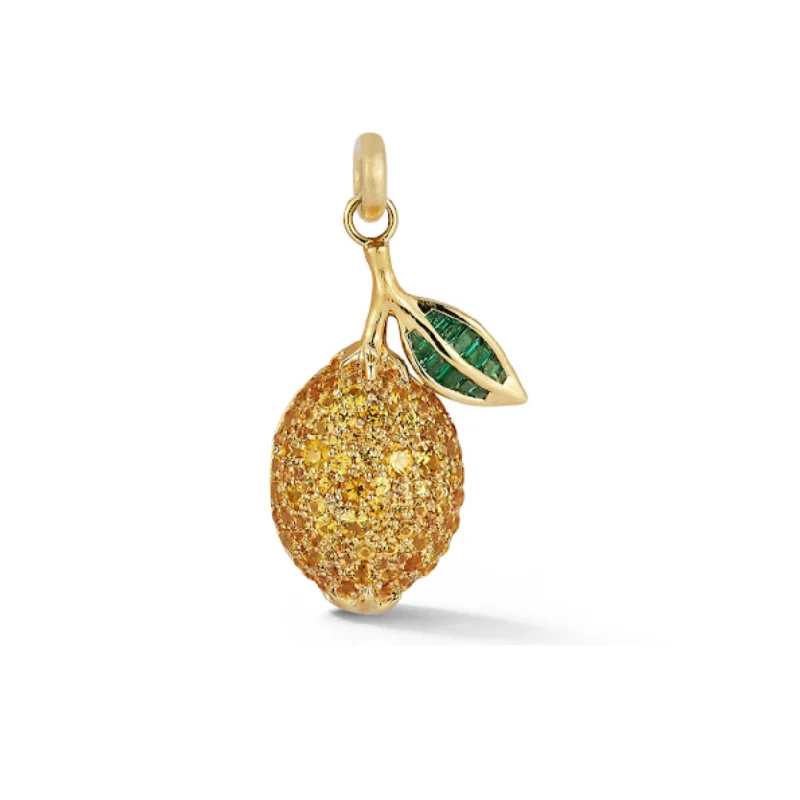 Sparkle On A Budget – Fine Jewelry For Less Emerald & Yellow Sapphire Sour Lemon Charm