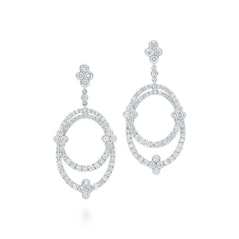 Limited Stock On Premium Jewelry At Low Prices Kwiat Jasmine Diamond Earrings E-2314-0-DIA-18KW