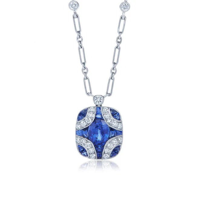 Buy More, Save More – Special Jewelry Discounts KWIAT Argyle Collection Sapphire and Diamond Necklace N-28688S-0-DIASAP-18KW