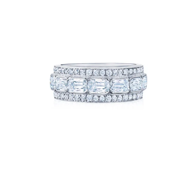 Shop Stylish Jewelry Now And Save Big KWIAT ASHOKA Diamond Triple Row Ring W-13620-0-DIA-18KW