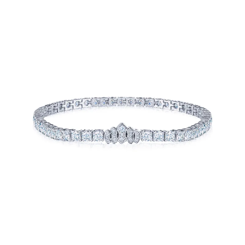 Grab Your Favorite Jewelry At The Lowest Prices KWIAT Riviera Collection Tiara Diamond Tennis Bracelet B-15696-GROUP-PLAT