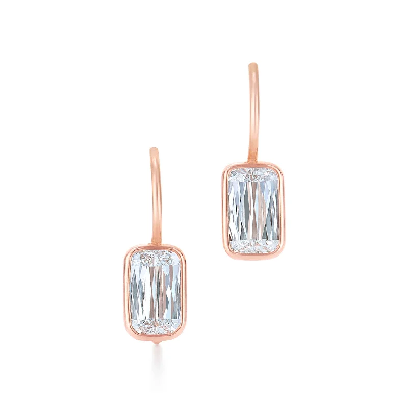 Buy More, Save More On Stunning Jewelry Designs KWIAT Ashoka Diamond Drop Earrings in 18k Rose Gold E-2377