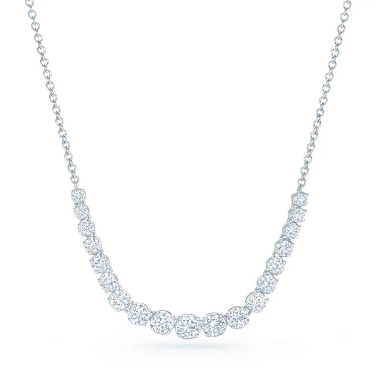 Premium Jewelry Now Available At Special Discounts KWIAT Riviera Demi Diamond Necklace N-9677-0-DIA-18KW