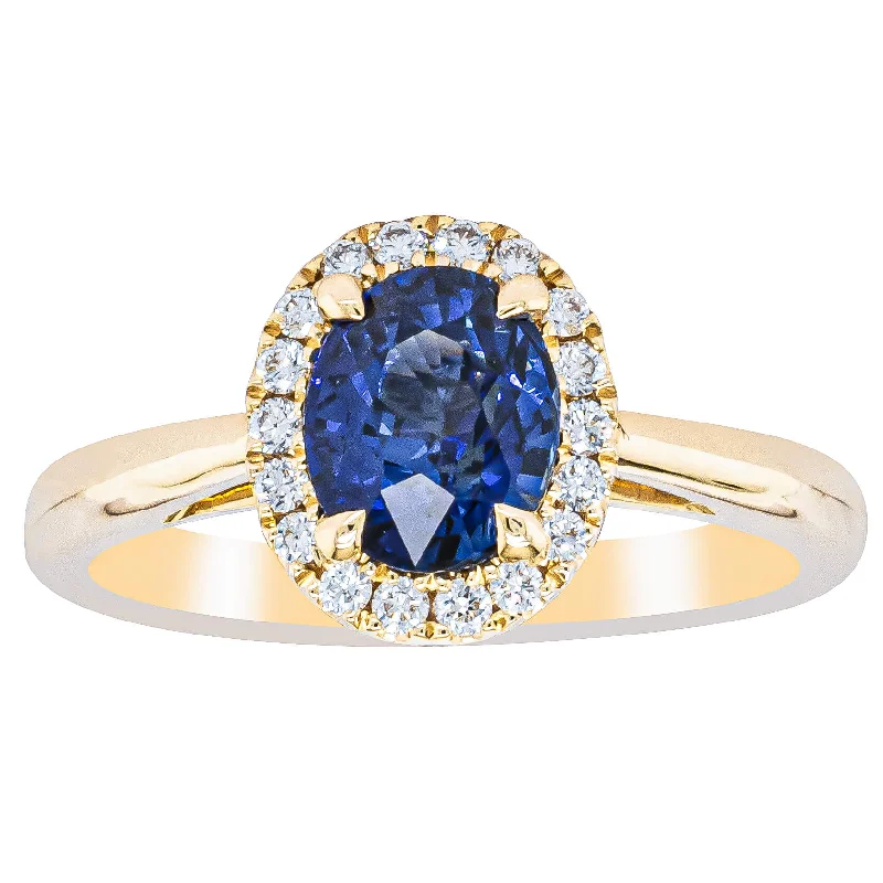 Your Dream Jewelry At Dream Prices – Shop Now 18ct Yellow Gold 1.53ct Sapphire & Diamond Nina Ring