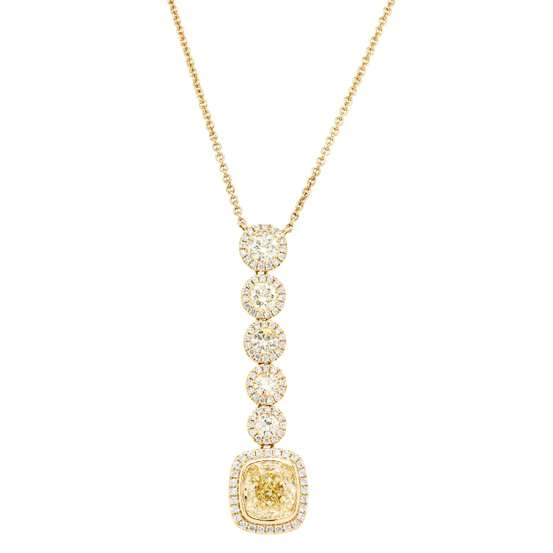 Modern Jewelry At Exclusive Discounts – Shop Today 18ct Yellow Gold 3.92ct Yellow Diamond Isla Pendant