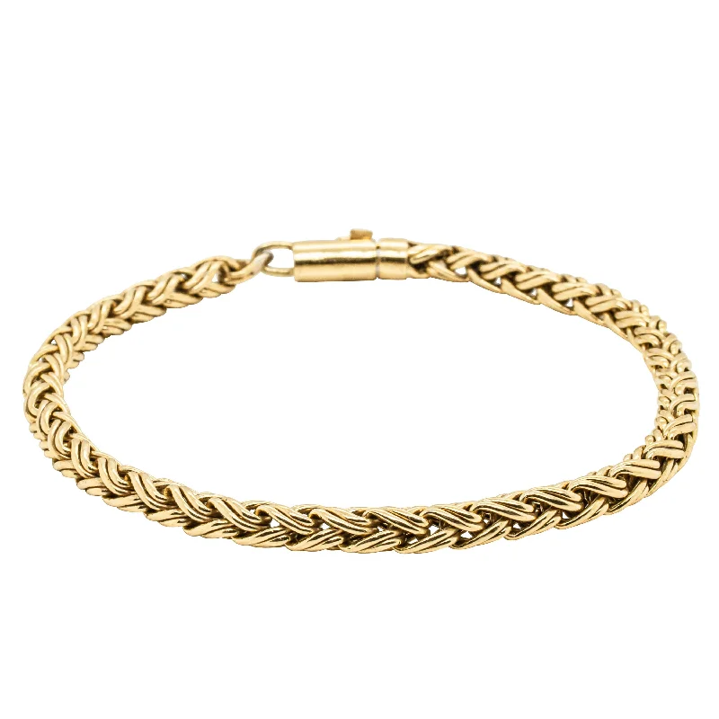 Premium Jewelry Now Available At Special Discounts Deja Vu 18ct Yellow Gold Tiffany Foxtail Bracelet