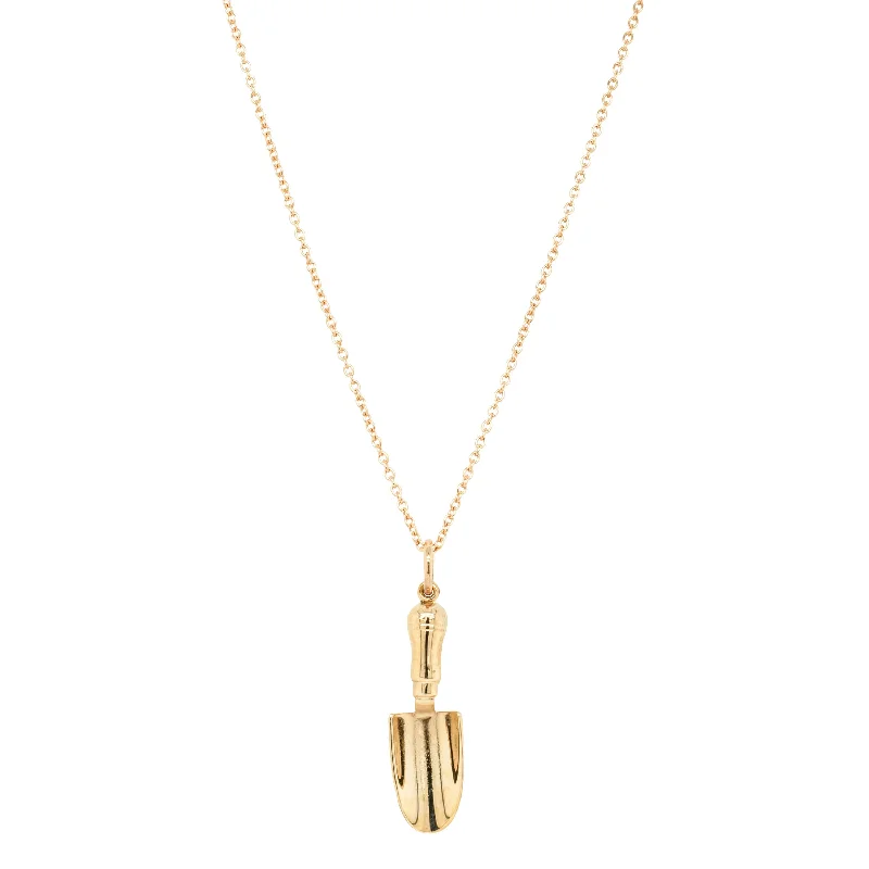 Breathtaking Jewelry, Breathtaking Prices Deja Vu 9ct Yellow Gold Gardening Trowel Necklace