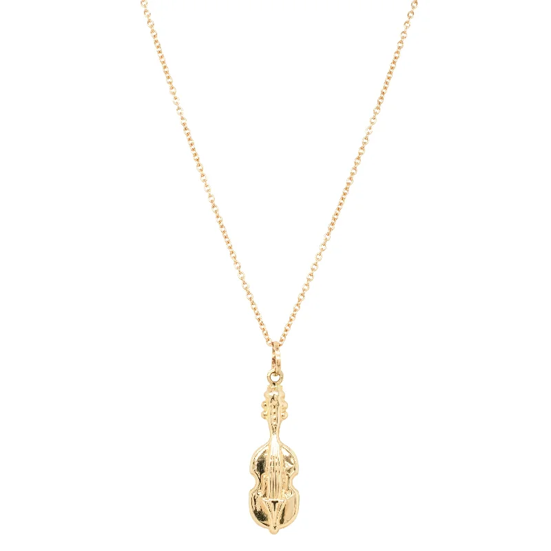 The Perfect Jewelry Piece At The Perfect Price Deja Vu 9ct Yellow Gold Violin Necklace