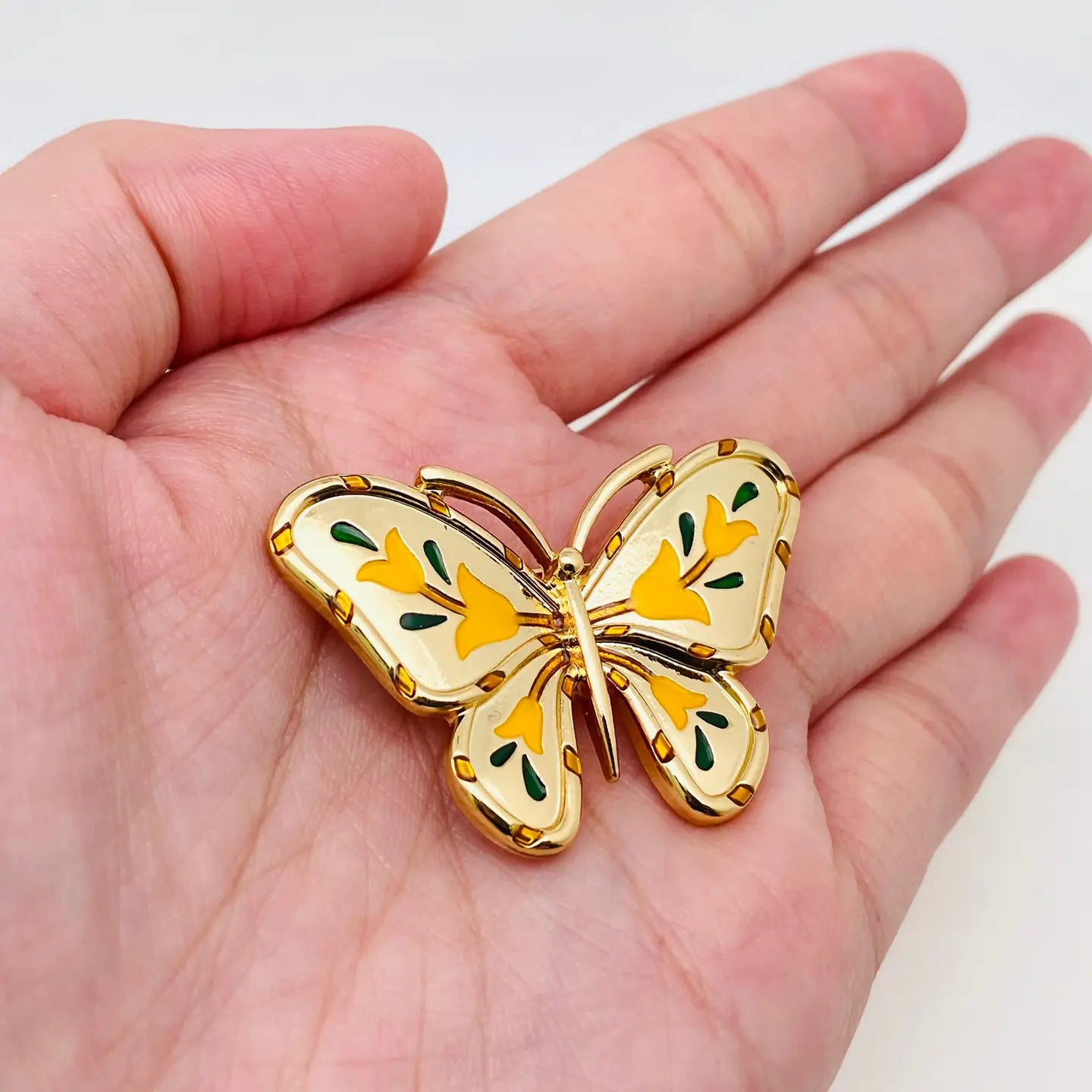 Customized Silver Jewelry For Unique Style TL JMQ Enamel Butterfly Brooch