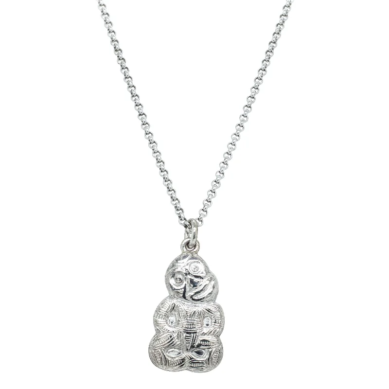 Chic And Stylish Jewelry At Exclusive Prices Vintage Sterling Silver Tiki Pendant